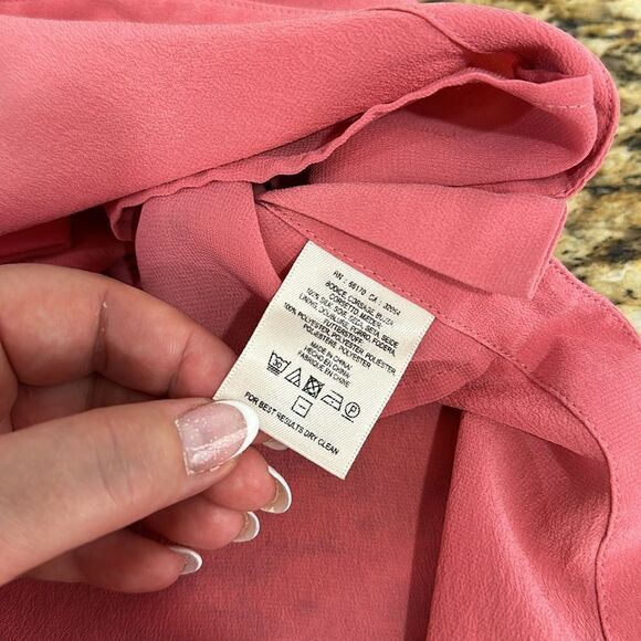 Maeve Anthropologie Pink Silk Adjustable Straps Camisole Top Size 0 - Picture 4 of 6